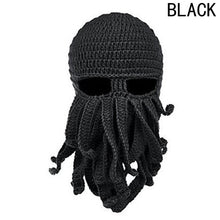 Load image into Gallery viewer, Octopus Winter Knitted Wool Face Hat