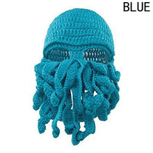 Load image into Gallery viewer, Octopus Winter Knitted Wool Face Hat