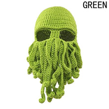 Load image into Gallery viewer, Octopus Winter Knitted Wool Face Hat