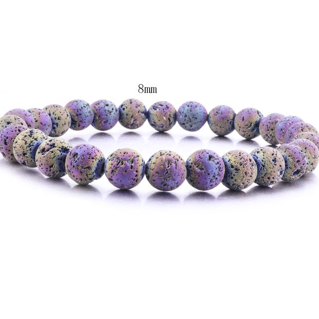 8/10MM Lava Stone Bracelet ll Aromatherapy