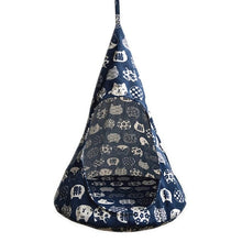 Load image into Gallery viewer, Cat Hammock Bed Cone Shape Breathable Linen Sponge Tent Hanging Cage Cover for Cat Pet Supplies