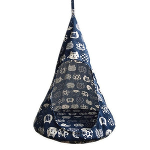 Cat Hammock Bed Cone Shape Breathable Linen Sponge Tent Hanging Cage Cover for Cat Pet Supplies