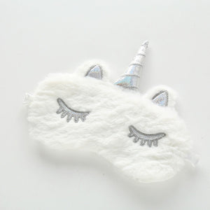 Rainbow Unicorn Plush Eye Mask