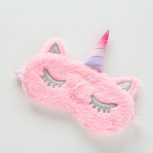 Load image into Gallery viewer, Rainbow Unicorn Plush Eye Mask