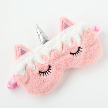 Load image into Gallery viewer, Rainbow Unicorn Plush Eye Mask