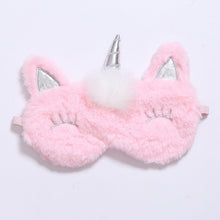 Load image into Gallery viewer, Rainbow Unicorn Plush Eye Mask