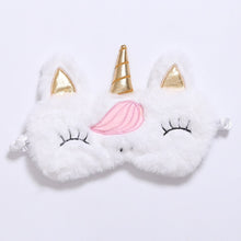 Load image into Gallery viewer, Rainbow Unicorn Plush Eye Mask