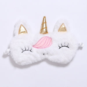 Rainbow Unicorn Plush Eye Mask