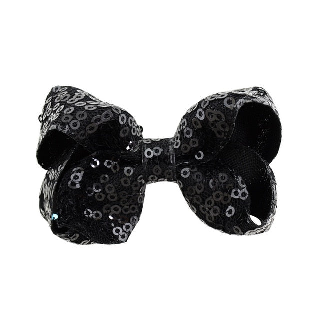 8 inch +6 Inch Large Glitter Bows