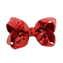 Load image into Gallery viewer, 8 inch +6 Inch Large Glitter Bows