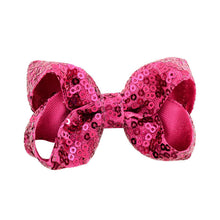 Load image into Gallery viewer, 8 inch +6 Inch Large Glitter Bows