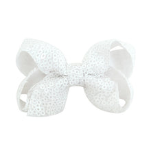 Load image into Gallery viewer, 8 inch +6 Inch Large Glitter Bows