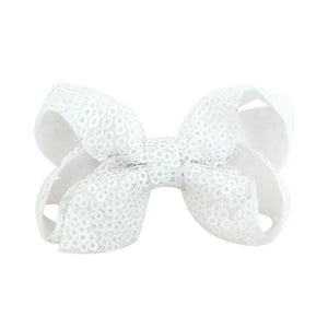 8 inch +6 Inch Large Glitter Bows