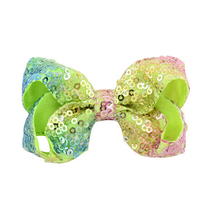 8 inch +6 Inch Large Glitter Bows