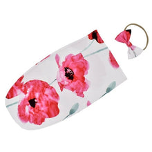 Load image into Gallery viewer, Muslin Swaddle Wrap + Headband ll Chic