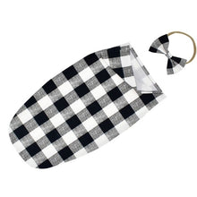 Load image into Gallery viewer, Muslin Swaddle Wrap + Headband ll Chic
