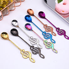 Load image into Gallery viewer, Music Note Stainless Steel Teaspoons