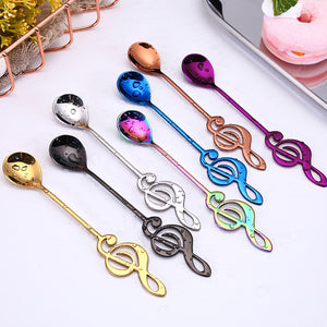 Music Note Stainless Steel Teaspoons