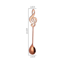 Load image into Gallery viewer, Music Note Stainless Steel Teaspoons