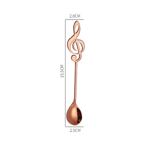 Music Note Stainless Steel Teaspoons