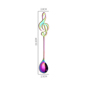 Music Note Stainless Steel Teaspoons