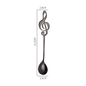 Music Note Stainless Steel Teaspoons