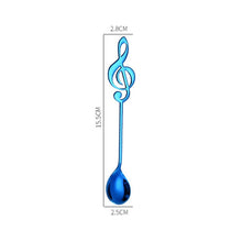 Load image into Gallery viewer, Music Note Stainless Steel Teaspoons