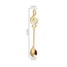 Load image into Gallery viewer, Music Note Stainless Steel Teaspoons