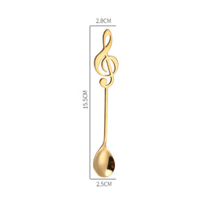 Music Note Stainless Steel Teaspoons