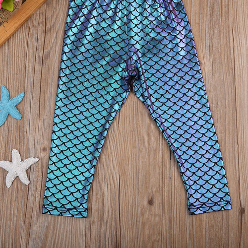 Mermaid Scale Leggings ll Baby Girl
