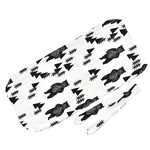 Muslin Swaddle Wrap + Headband ll Chic