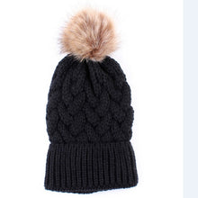 Load image into Gallery viewer, Mommy + Me Beanie Knitted Pom Pom Beanies