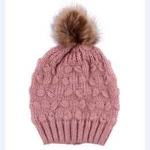 Load image into Gallery viewer, Mommy + Me Beanie Knitted Pom Pom Beanies