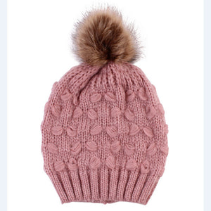 Mommy + Me Beanie Knitted Pom Pom Beanies