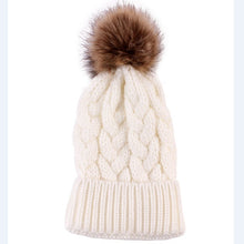 Load image into Gallery viewer, Mommy + Me Beanie Knitted Pom Pom Beanies