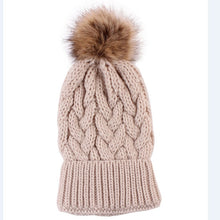 Load image into Gallery viewer, Mommy + Me Beanie Knitted Pom Pom Beanies