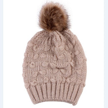 Load image into Gallery viewer, Mommy + Me Beanie Knitted Pom Pom Beanies
