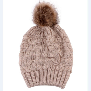 Mommy + Me Beanie Knitted Pom Pom Beanies