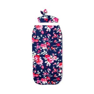 Muslin Swaddle Wrap + Headband ll Chic