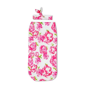 Muslin Swaddle Wrap + Headband ll Chic
