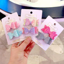 Load image into Gallery viewer, Mini Glitter Bows ( Set of 2 )
