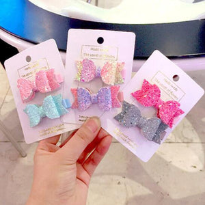Mini Glitter Bows ( Set of 2 )