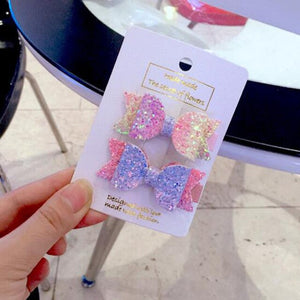 Mini Glitter Bows ( Set of 2 )
