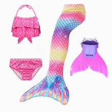 Load image into Gallery viewer, Mermaid Fin Set ll Tail + Swimsuits