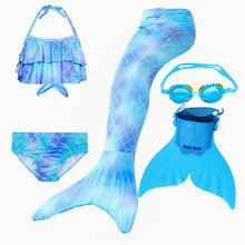 Load image into Gallery viewer, Mermaid Fin Set ll Tail + Swimsuits