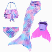 Load image into Gallery viewer, Mermaid Fin Set ll Tail + Swimsuits