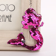 Load image into Gallery viewer, Sequins Keychains, Cats + Mermaid + Star + Bear