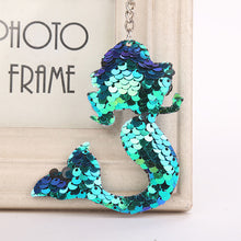 Load image into Gallery viewer, Sequins Keychains, Cats + Mermaid + Star + Bear
