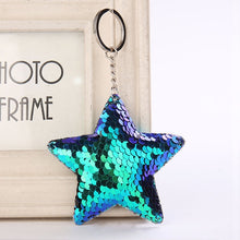 Load image into Gallery viewer, Sequins Keychains, Cats + Mermaid + Star + Bear