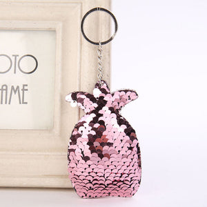 Sequins Keychains, Cats + Mermaid + Star + Bear